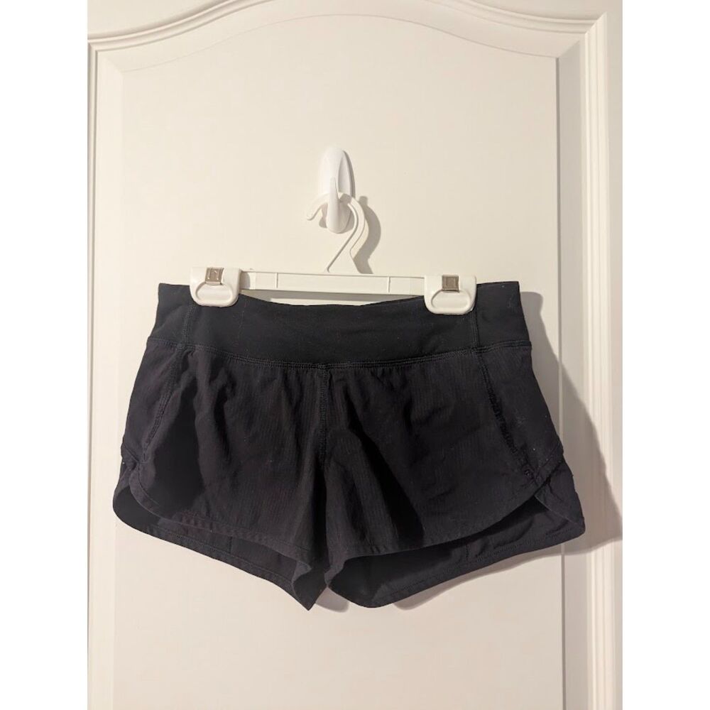 Ivivva by Lululemon Girls Black Speedy Shorts 12